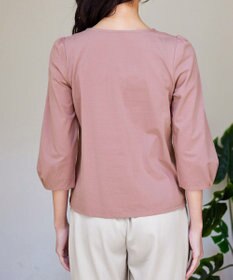 Tiaclasse 【洗える】ピンタックレースカットソーTブラウス