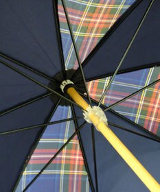 +RING レディース向け プラスリング 晴雨兼用（長ショート） NVY-CHK T1246