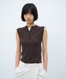 ATON FRESCA CIRCULAR RIB | ヘンリーネックプルオーバー