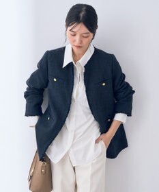 YECCA VECCA 金釦ツイードジャケット