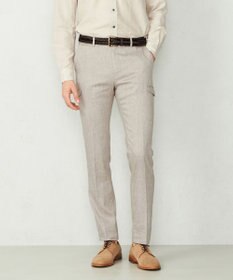 JOSEPH ABBOUD 【予約受注生産】リヨセルリネンシャンブレー パンツ