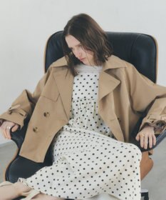 YECCA VECCA レースMIXショートトレンチコート