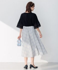 組曲 【洗える】シアーチェック スカート