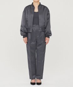 uncrave ラスターサテン ブルゾン（uncrave WHITE）