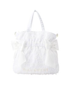 Maison de FLEUR レースダブルリボン２Ｗａｙトートバッグ
