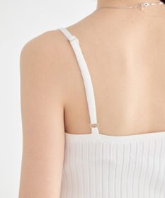 earth music&ecology レースリブキャミソール