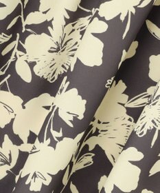 自由区 バイカラーフラワープリント ワンピース