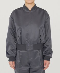 uncrave ラスターサテン ブルゾン（uncrave WHITE）