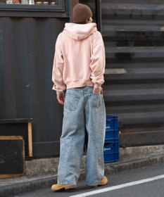 WEGO 【ユニセックス着用ITEM/SMLサイズ展開】カバーフィットバルーンデニムパンツ