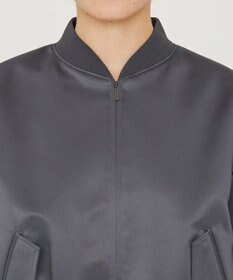 uncrave ラスターサテン ブルゾン（uncrave WHITE）