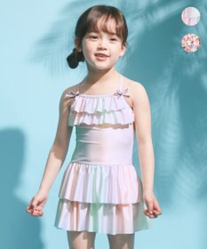 ANY KIDS 総柄フリルワンピース水着