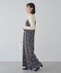 Green Parks ・ＥＬＥＮＣＡＲＥ　ＤＵＥ　フロントＺＩＰプリーツワンピ