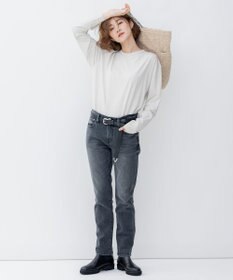 23区 【大好評素材/洗える】コットンベアジャージー ロング Tシャツ