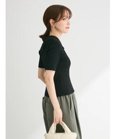 Green Parks ５分袖衿付きＺｉｐプルオーバー