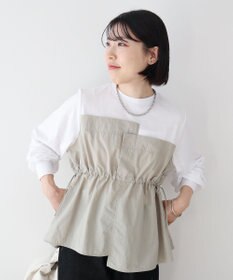 Green Parks ナイロンドッキングドロストプルオーバー