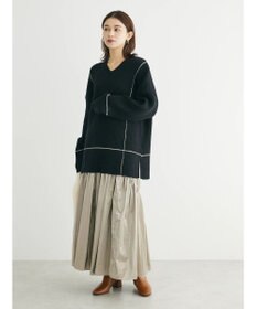 Green Parks ・Ｐｅｔｉｔ　Ｆｌｅｕｒ　Ｖネックラインニットチュニック