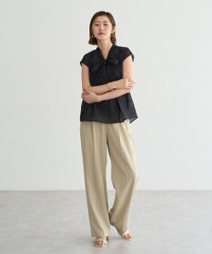 YECCA VECCA シアーボウタイブラウス
