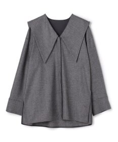 uncrave フランネル BIGカラーシャツ チャコール