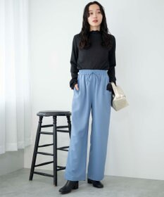 WEGO 【ウエストゴム/手洗い可】カラーイージーパンツ