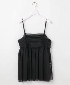 ANY SIS 【洗える】チュールレイヤード キャミソール