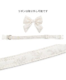 PET PARADISE ペットパラダイス 花柄りぼん 首輪 ＳＭ 中型犬