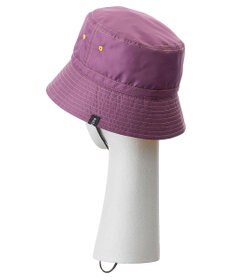 MOONBAT 【洗える】estaa 撥水 ロゴピス付き バケットハット UV ポケッタブル