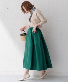 23区 【洗える】ルミエールタフタ フレアスカート