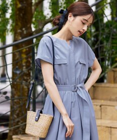 Tiaclasse 【洗える】フラップポケットワンピース