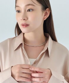 Phoebe ルーセントラインチョーカー　シルバー/ネックレス/ネックカフ/40cm