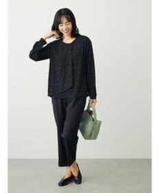 Green Parks ＢＰ　襟タック長袖ブラウソー