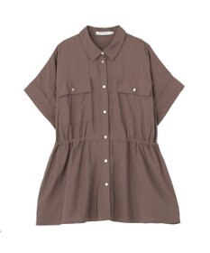 AMERICAN HOLIC メタルボタンウエストドロストシャツ