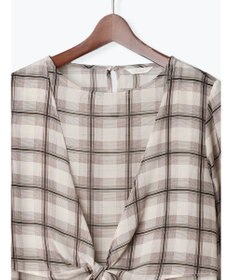 Te chichi ウエストリボンシアーチェックブラウス