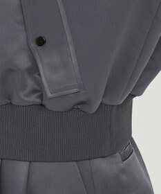 uncrave ラスターサテン ブルゾン（uncrave WHITE）