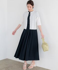 組曲 【先行予約】シアーニット5分袖 カーディガン