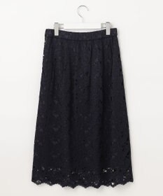自由区 【セットアップ対応・洗える・XSサイズあり】レースコンビ スカート