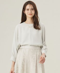 自由区 L 【17号サイズまで展開・カタログ掲載・セットアップ対応】トリアセダブルクロス ブラウス