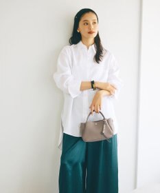 TOPKAPI 【Breath TOPKAPI】シュリンクレザー ショルダー付き ミニ トートバッグ / チャーム付き