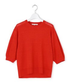 23区 【先行予約】ピュアリネンハイゲージ パフスリーブ ニット