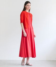 BEIGE， MOISE / シアーニット　5分袖カーディガン