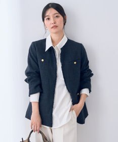 YECCA VECCA 金釦ツイードジャケット