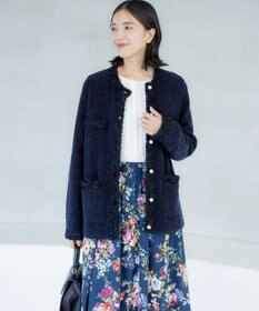 組曲 ツイードニット ジャケット