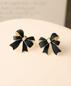 Tiaclasse   【金属アレルギー対応】リボンモチーフピアス