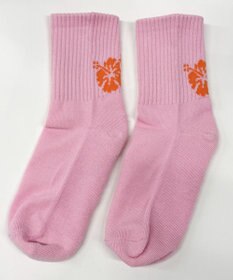 WEGO バックハイビスカスソックス