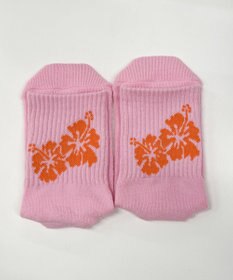 WEGO バックハイビスカスソックス