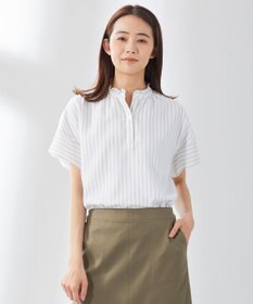 J.PRESS LADIES シアーストライプチェック カットソー