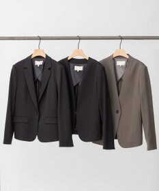 自由区 【XSサイズ～/洗える】WASHABLEPONTE  ボレロジャケット