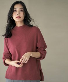 ANY SIS CICA加工 ビューティ畔ボトルネック ニット