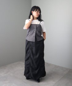 CRAFT STANDARD BOUTIQUE ドロストシャーリングデザインスカート