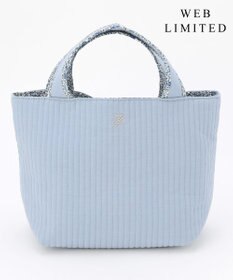 J.PRESS LADIES 【WEB限定カラーあり・リバーシブル】LIBERTY キルティング ミニトートバッグ 【WEB限定】サックスブルー系