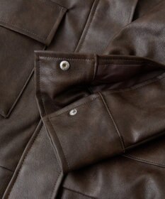 Green Parks ・ＥＬＥＮＣＡＲＥ　ＤＵＥ　合皮ステンカラーブルゾ